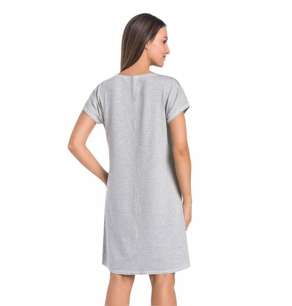 2810 Luzi koszula nocna, krótki rękaw Teyli - szara