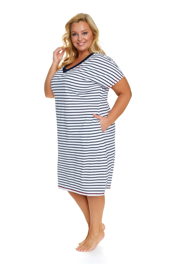 5368 Koszula Nocna Plus Size Doctor Nap - marine