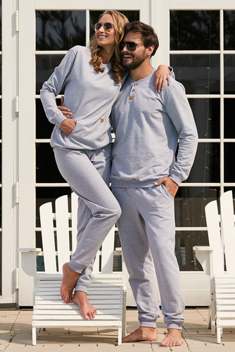 Lider Komplet dresowy dł. rękaw, dł. spodnie Italian Fashion - melanż