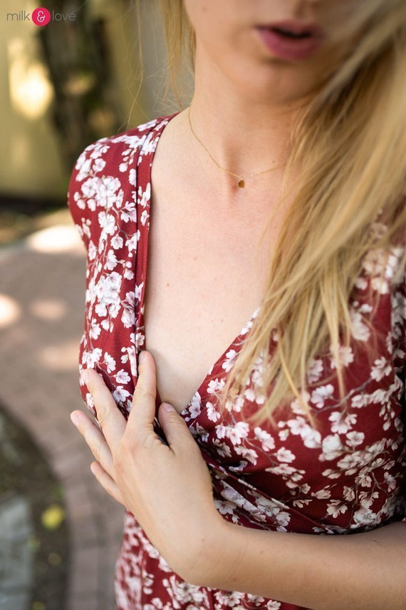 Sukienka do karmienia Two Ways LONG krótki rękaw Milk&Love tropikalne liście