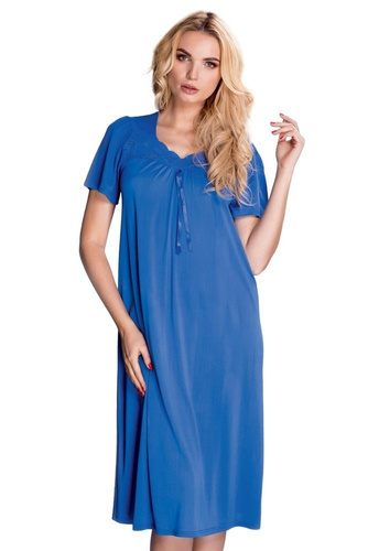 1693 Berenika halka koszula nocna damska Mewa ceglasty 