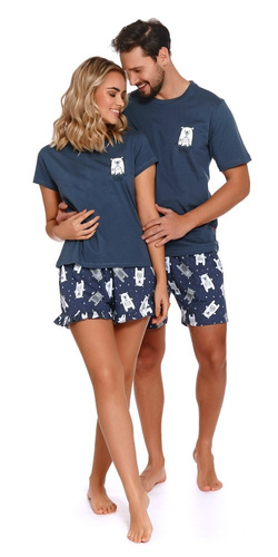 4219 Piżama Damska Doctor Nap - deep blue