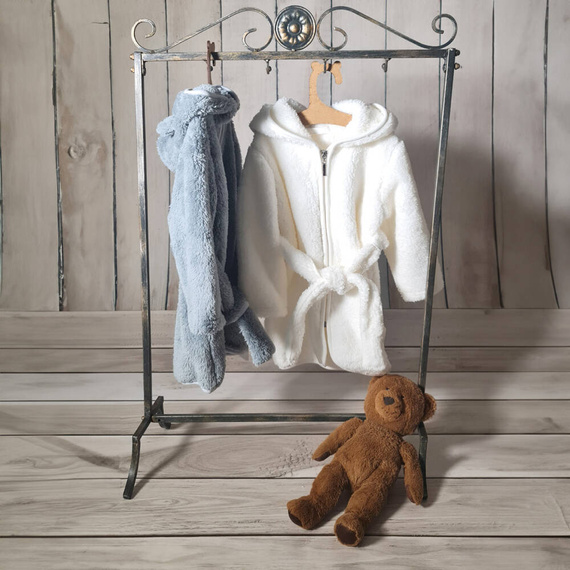 019 22 Szlafrok dziecięcy "Basic" Nicol - szary