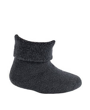 W14.010 Skarpetki Frotte Wola - ebony/odc.szarego	