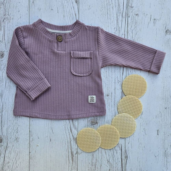 "Natural Waffel" Makoma Bluza polo pink