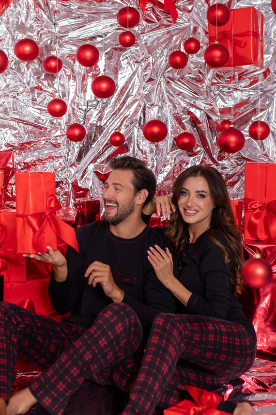 Zeman Piżama Męska Italian Fashion - czarny/druk