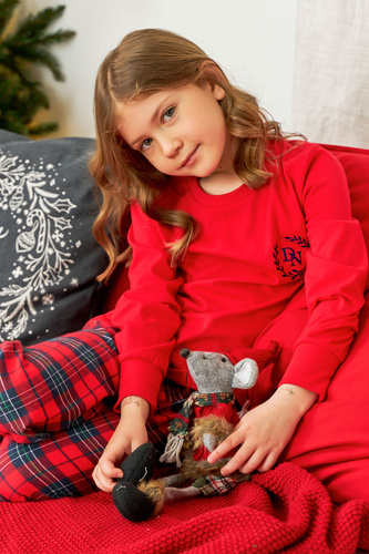 Piżama dziecięca 7129 Unisex Doctor Nap - red