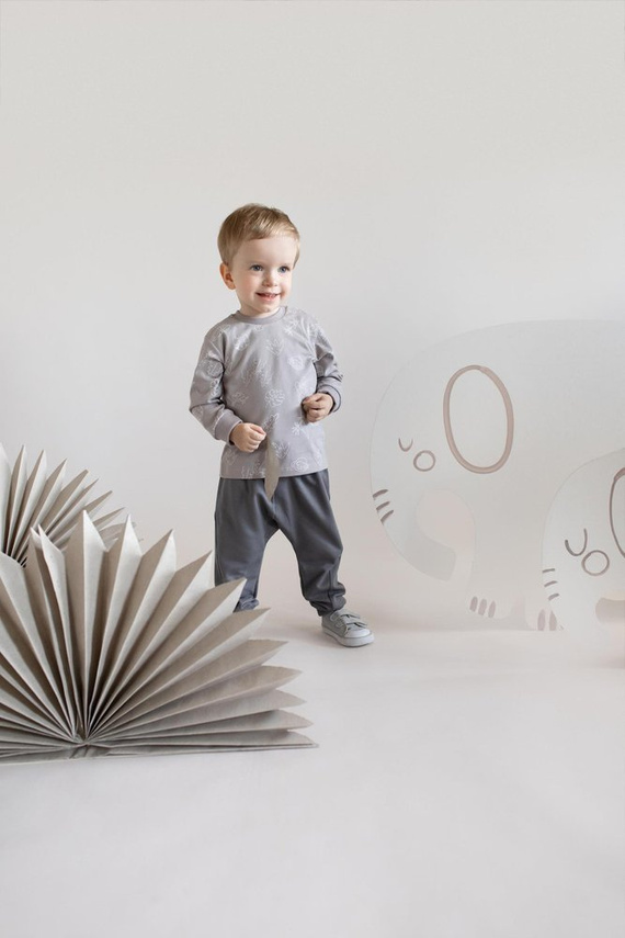 Bluzka wciągana "Slow Life" Pinokio - beż druk