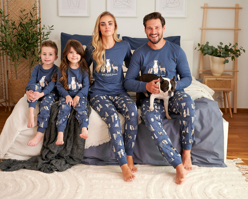 Piżama dziecięca 4324 "Animals" Unisex Doctor Nap - deep blue