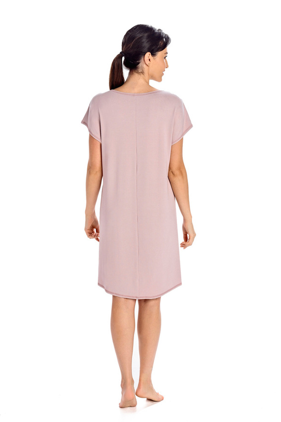 2810 Luzi koszula nocna, krótki rękaw Teyli - kakaowy