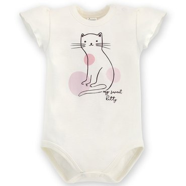Sweet Cherry Pinokio Body z krótkim rękawem- ecru