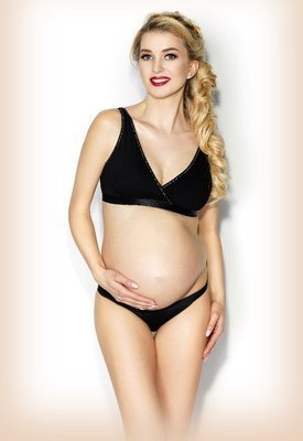 Lilly biustonosz ciążowy i do karmienia czarny