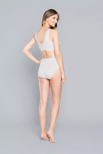 Mama maxi figi Italian Fashion - pudrowy