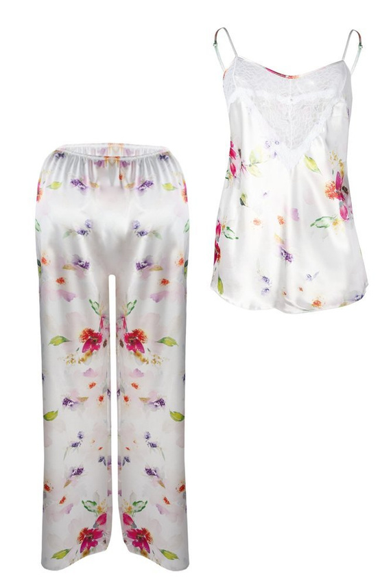 Flowers Komplet Damski Piżama DKaren - DK-KC 8 czarny