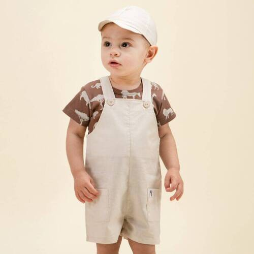 Safari Pinokio Ogrodniczki niemowlęce - beżowy