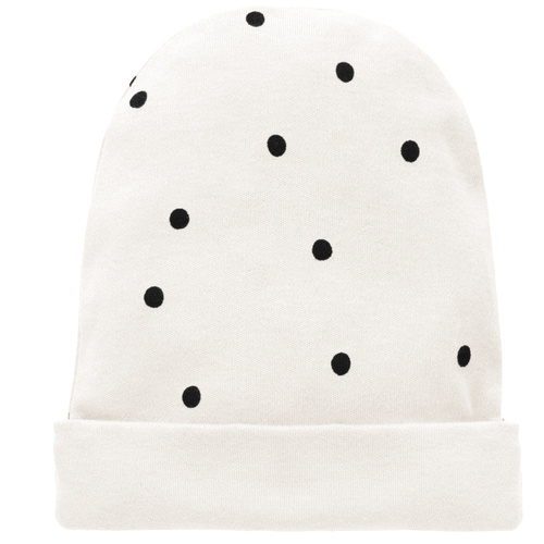 Tres Bien Pinokio Czapka niemowlęca - ecru groszki