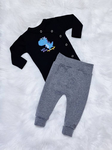 Let's Drive Bambarillo Body z długim rękawem kopertowe czarny