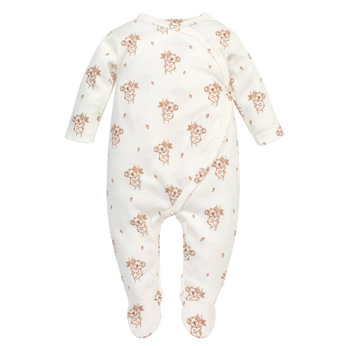 Lovely Day Pinokio Pajac niemowlęcy wiązany - ecru koala