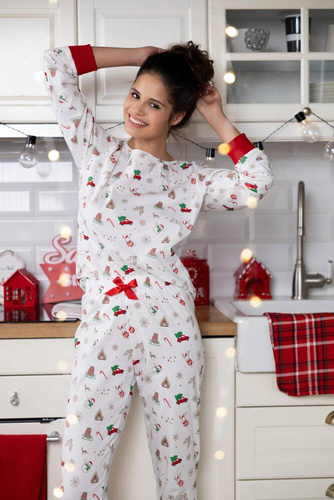 Samantha Piżama damska Sensis -ecru