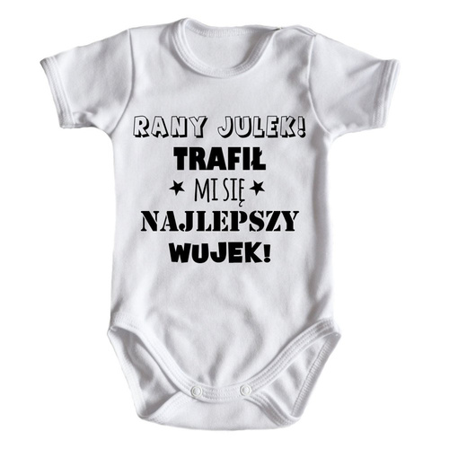 Body krótki rękaw "Najlepszy Wujek" Moocha czarny