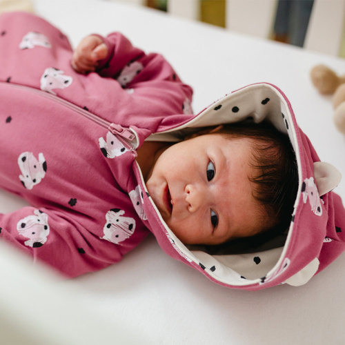 Dogs & Spots Eevi Dresowy Pajac z kapturem - róż