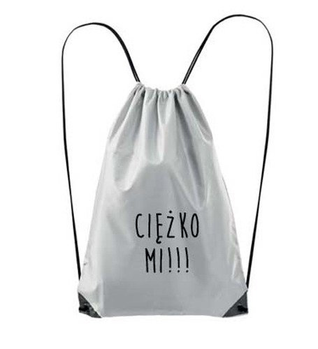 Worek "DZIEŃ DOBRY" Moocha biały