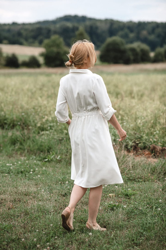 Milk Shake Milk&Love Sukienka do karmienia krótki rękaw zielona w groszki