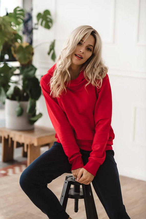 Milk Please Milk&Love bluza do karmienia czerwony