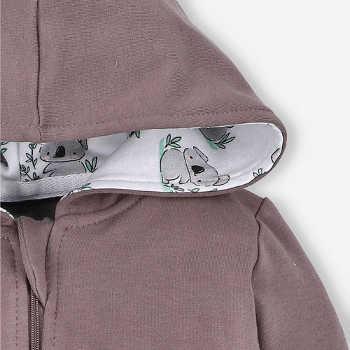 Sweets Koala Bluza dwuwarstwowa z bawełny organicznej Nini czekoladowy