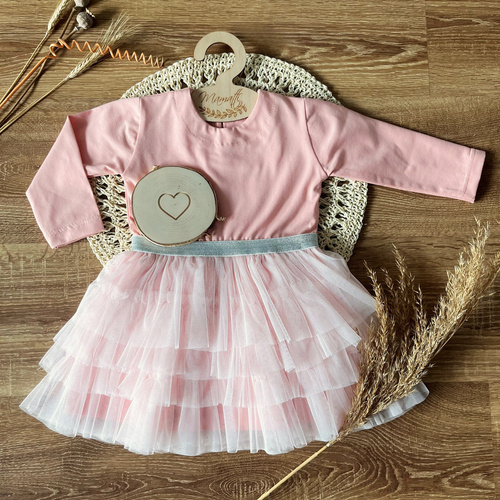 SW051 Mamatti Sukienka z długim rękawem