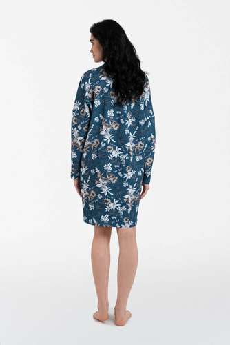 Nikjana tunika damska długi rękaw Italian Fashion - druk