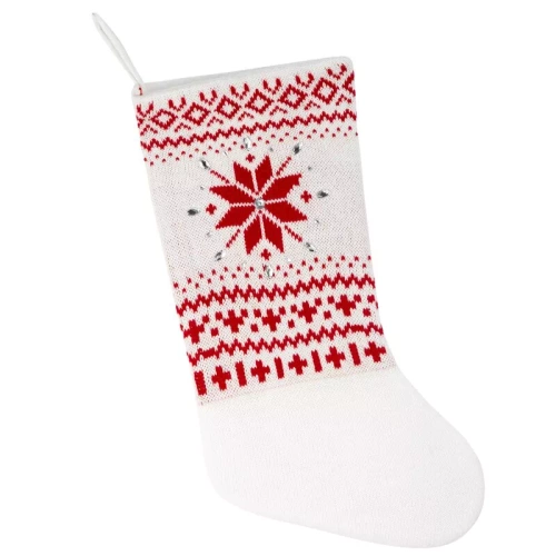 449A Skarpeta ozdoba świąteczna śnieżynki Eurofirany srebrny