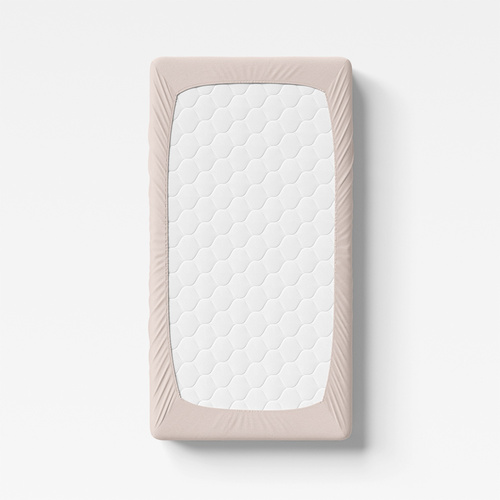 Eevi Prześcieradło dziecięce bawełniane - beżowy 