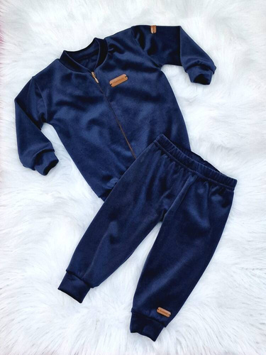 Hand Made dres dziecięcy Bambarillo granatowy