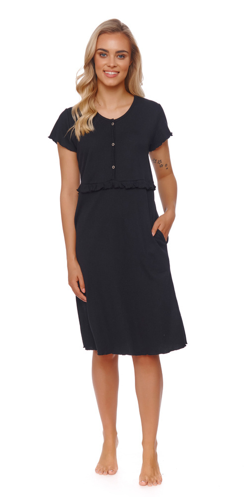 Koszula Nocna 4543 Doctor Nap - black