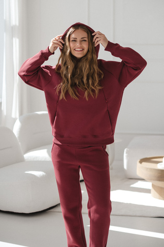 Motherhood Milk&Love bluza do karmienia oversize fioletowy