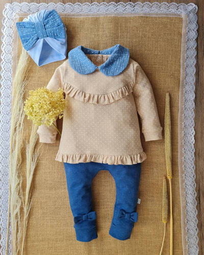 3031 Sophie Tunika z długim rękawem Marija - beżowy