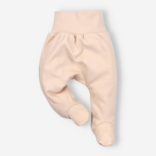 ABK-0015/ŻÓŁ Turtles Komplet niemowlęcy z bawełny organicznej Nini beżowy