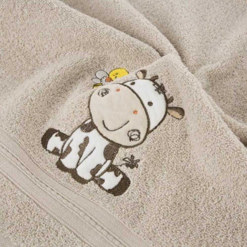 Baby 67 Ręcznik dziecięcy Krówka Eurofirany beżowy