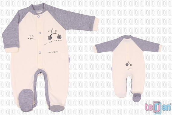 Pajac "BIKE" niebieski