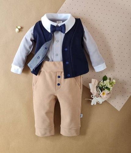 0410/latte Little Gentleman Spodnie Marija - latte