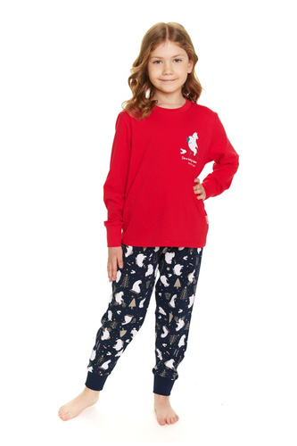 Piżama dziecięca 5264 "Frozen" Unisex Doctor Nap - red