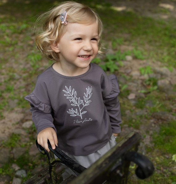 Julia Pinokio Bluzka dla dziewczynki - grafit