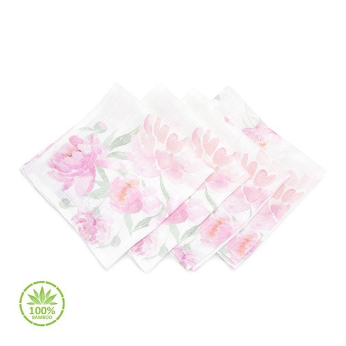 Chusteczki 100% Bamboo Muślin Sawanna Makaszka