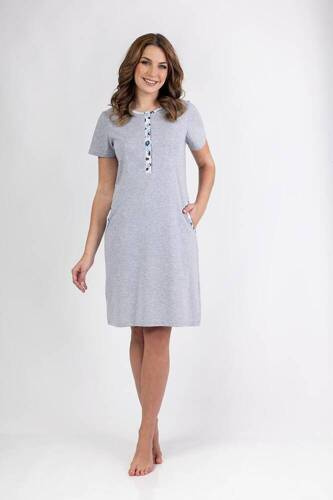 155 Koszula nocna  Regina -szary