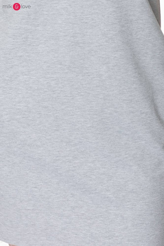 Długie legginsy z niskim pasem Milk&Love jasny szary melanż