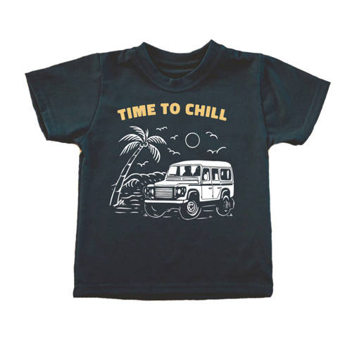 "WAKACJE – TIME TO CHILL" Moocha Koszulka dziecięca czarny