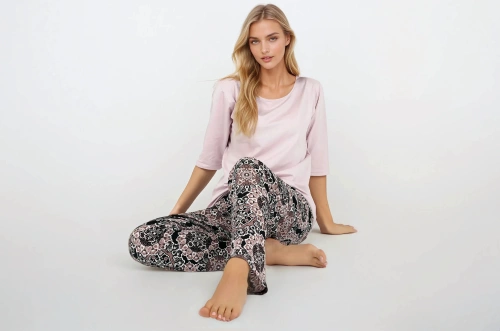 Desert Rose Piżama damska Momenti Per Me pink