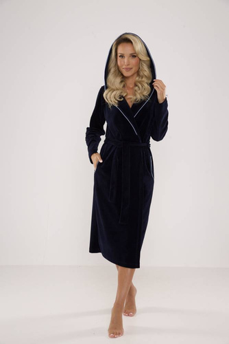 664 Lydie Forex Szlafrok damski - granatowy