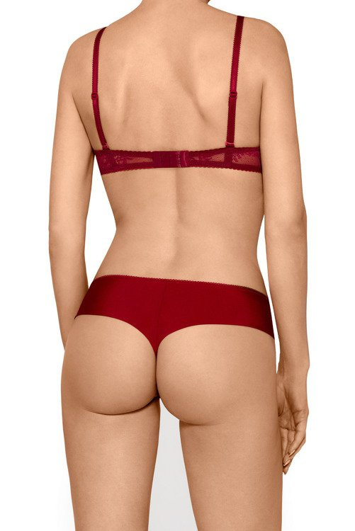 Isabelle Big Biustonosz usztywniany Nipplex - bordowy